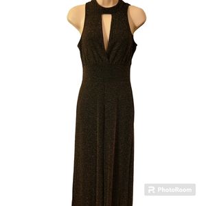 Almost Famous M Gold/black jumpsuit